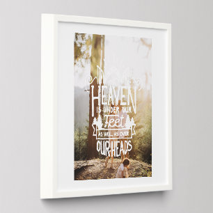 Heaven Under Our Feet Custom Family Photo Tile