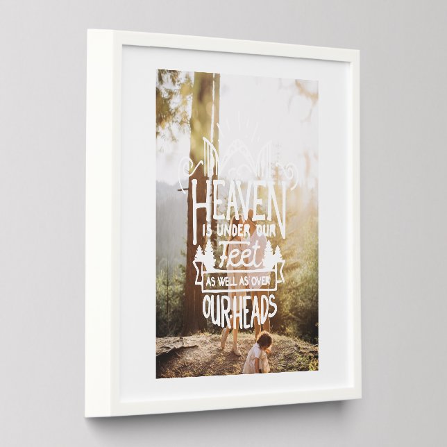 Heaven Under Our Feet | Custom Family Photo Tile (Angled)