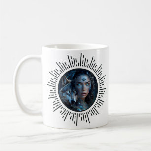 Heavenly alliance the wolf and the beautiful woman coffee mug