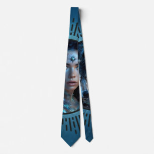 Heavenly alliance the wolf and the beautiful woman neck tie