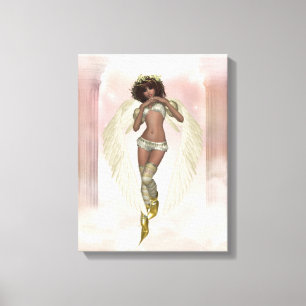 Heavenly Angel Beautiful Angel 2 Wrapped Canvas Print