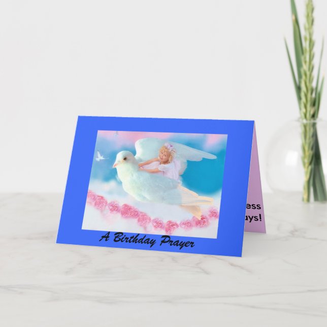 Heavenly Angel Birthday Card (Front)