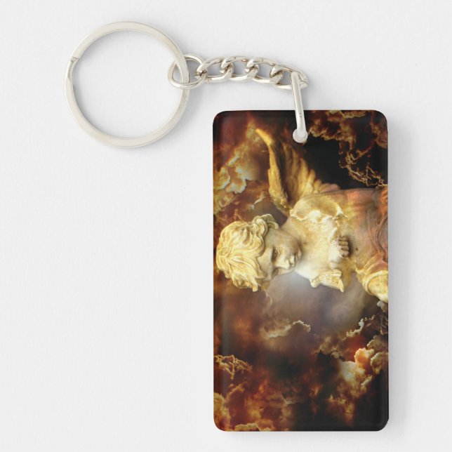 Heavenly Angel Cherub Keychain (Front)