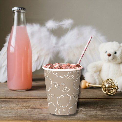 Heavenly Angel Halo Cloud Beige Paper cup