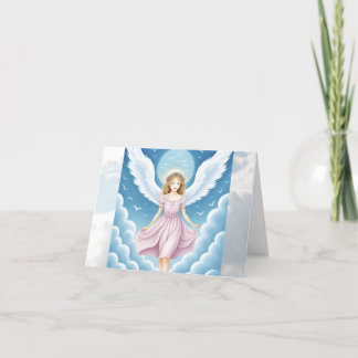 Heavenly Angel Letterpress Thank You Card