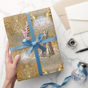 Heavenly Angel of Light Holiday Wrapping Paper