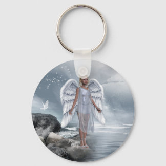 Heavenly Angel Unicorn Scene Keychain