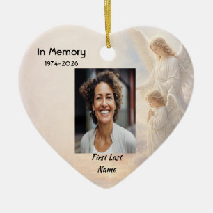 Heavenly Angels  Memorial Prayer Keepsake Ceramic Ornament