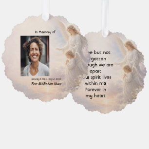 Heavenly Angels Memorial Prayer Keepsake Ornament Card