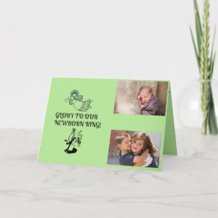 Heavenly Angels Shine - Christmas Blessing Holiday Card