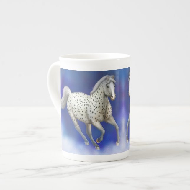 Heavenly Appaloosa Horse Bone China Mug (Front Left)