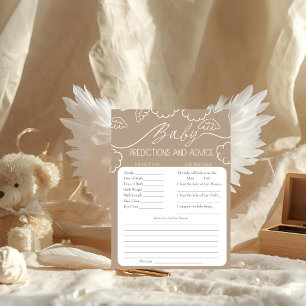 Heavenly Beige Baby Predictions & Advice Card