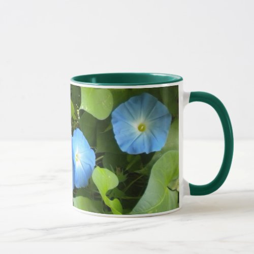 Heavenly Blue Morning Glories mug