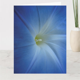 Heavenly Blue Morning Glory Close-Up Birthday Card