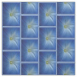 Heavenly Blue Morning Glory Close-Up Photo Fabric