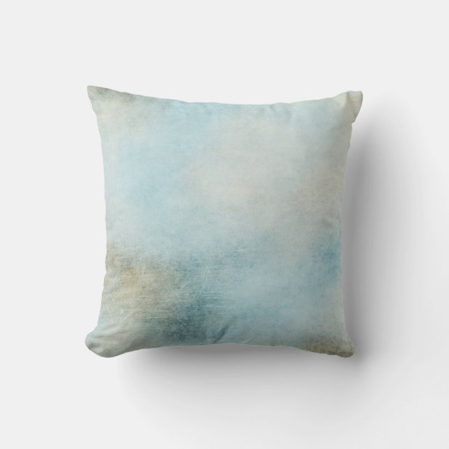 Heavenly Blue Throw Pillow (Front)