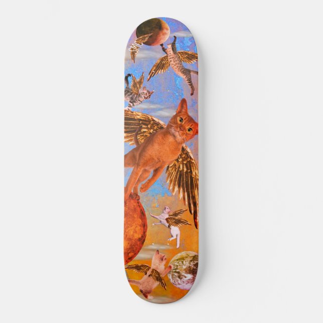 Heavenly Cats Skateboard (Front)