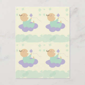heavenly cloud baby packaging gift tags postcard