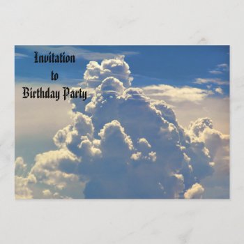 Heavenly Clouds Invitation by MarianaEwa at Zazzle