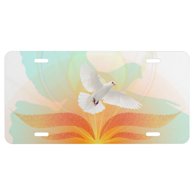 Heavenly Dove License Plate (Front)