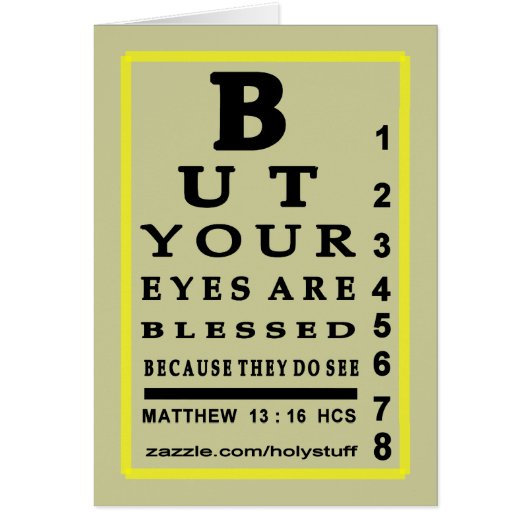 HEAVENLY EYE CHART... (Front)