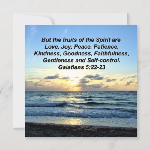 HEAVENLY GALATIANS FRUIT OF THE SPIRIT DESIGN INVITATION