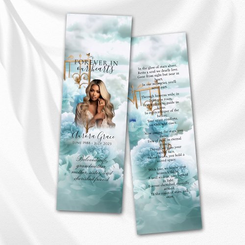 Heavenly Garden of Roses Memorial Bookmark LIA004 Mini Business Card