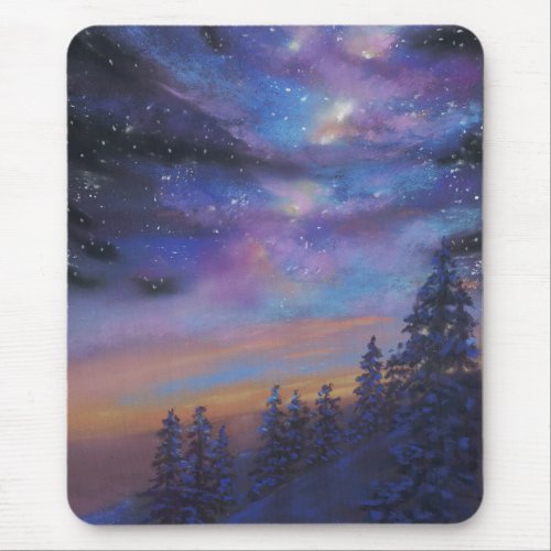 Heavenly Glimpse_Night Sky Mouse Pad