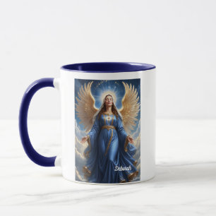 Heavenly Guardian Angel With Blue Gown Mug