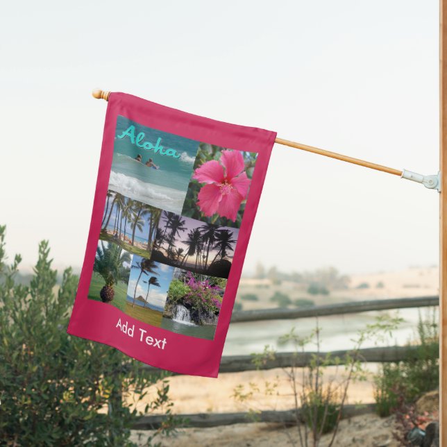 Heavenly Hawaii House Flag (Insitu (Back))