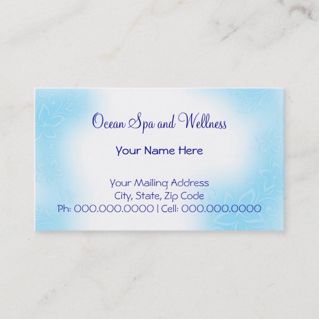 heavenly hibiscus.blu business card (Front)