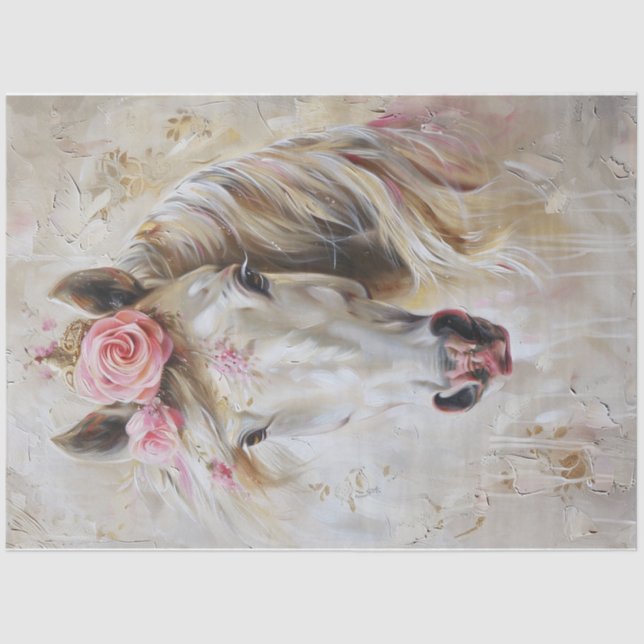 Heavenly Horse Four Tissue Paper (Front)