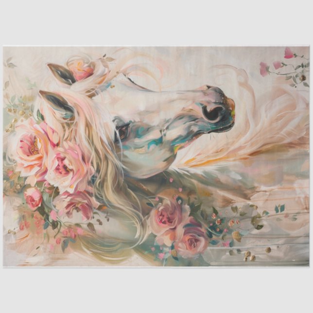 Heavenly Horse Two Tissue Paper (Front)