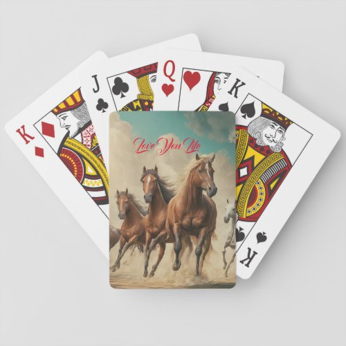 Heavenly Horses Playing Cards