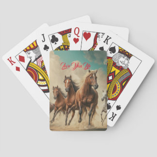 Heavenly Horses Poker Cards