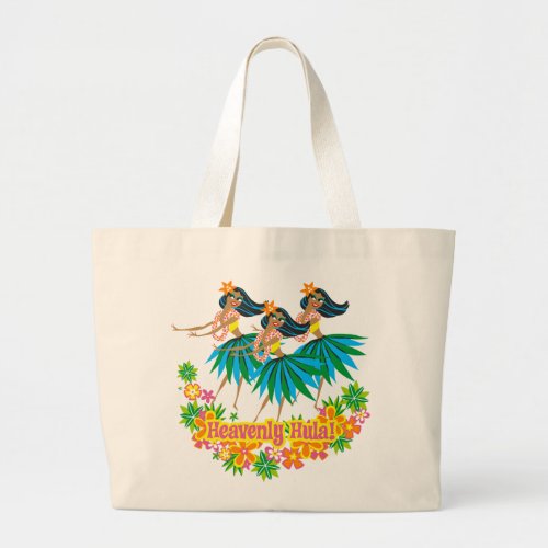 Heavenly Hula Girl Hawaiian Beach Bag