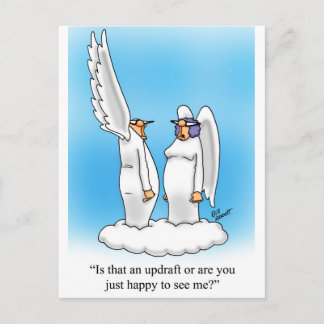 Heavenly Humor Angel Cartoon Gift! Postcard