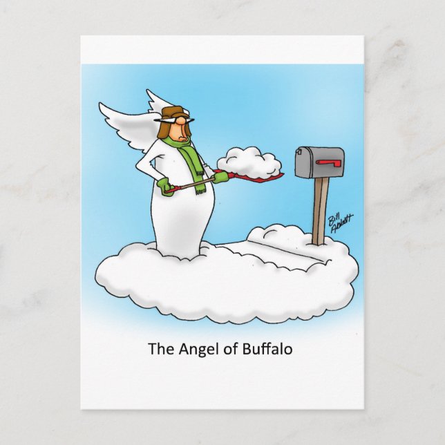 Heavenly Humor Angel Cartoon Gift! Postcard (Front)
