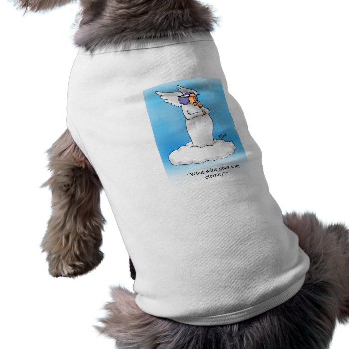 Heavenly Humor Angel Wine Cartoon Gift Pet Clothes