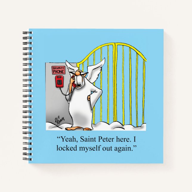 Heavenly Humor Spiral Notebook (Front)