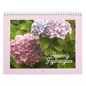 Heavenly Hydrangeas Calendar by seashell2 at Zazzle