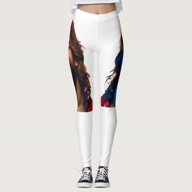 Heavenly Jesus Portrait Leggings (Front)