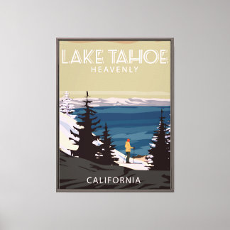 Heavenly, Lake Tahoe Framed Canvas Print