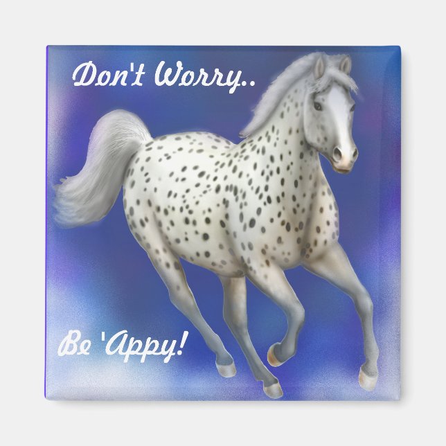 Heavenly Leopard Appaloosa Customizable Magnet (Front)