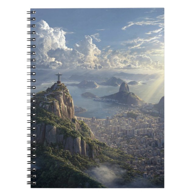 Heavenly Light Over Rio Notebook (Front)
