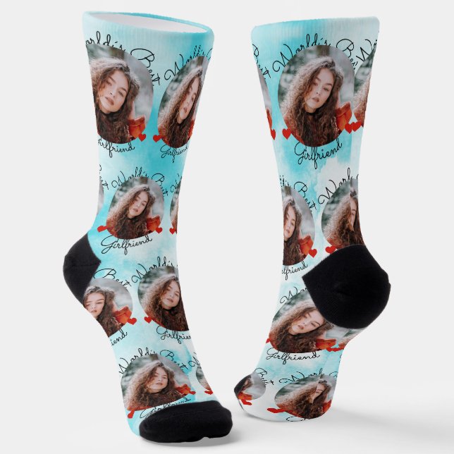 Heavenly Love - Photo template Socks (Angled)