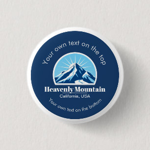 Heavenly Mountain California ski vacation Button