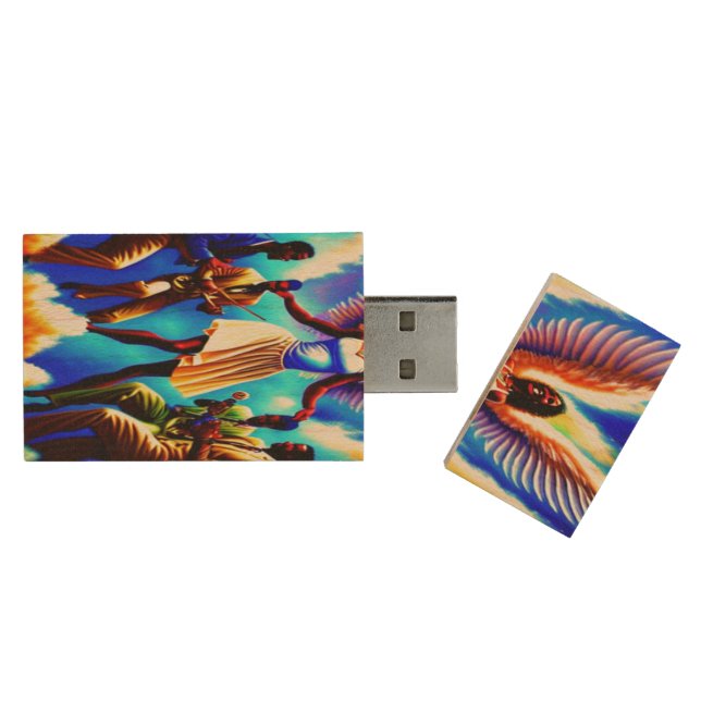 Heavenly Party Wooden Flash Drive (Opened)