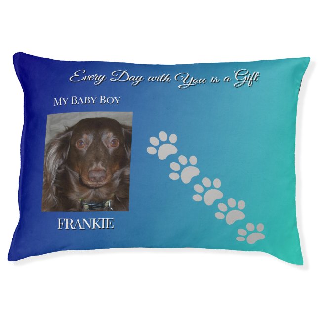 Heavenly Pawprints Dog Pet Bed (Front)