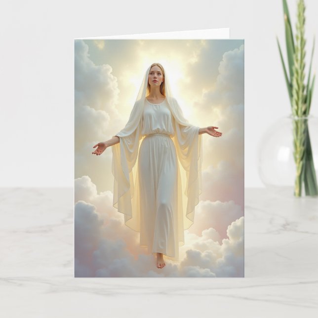 Heavenly Peace Greeting Card (Front)